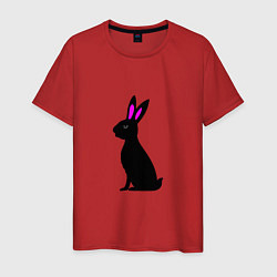 Мужская футболка Черный кролик