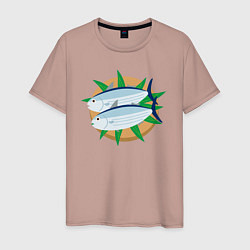 Мужская футболка Полосатый тунец