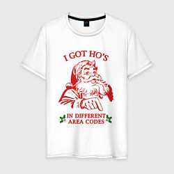 Мужская футболка Дед мороз - I got hos