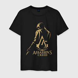Футболка хлопковая мужская Assassins creed 15 лет, цвет: черный