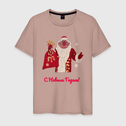 Мужская футболка Дед Мороз с Новым Годом
