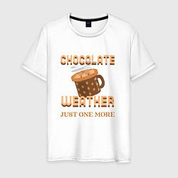 Мужская футболка Chocolate weather, just one more