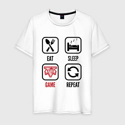 Мужская футболка Eat - sleep - GTA - repeat