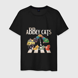 Мужская футболка Abbey cats