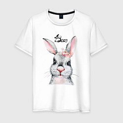 Мужская футболка Кролик - символ 2023 года
