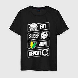 Мужская футболка Eat sleep JDM repeat