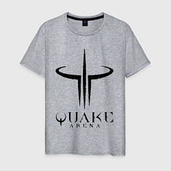Футболка хлопковая мужская Quake III arena, цвет: меланж