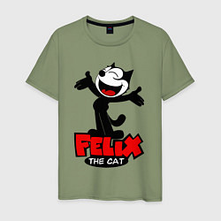 Мужская футболка Happy Cat Felix