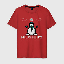 Мужская футболка Пусть идёт снег
