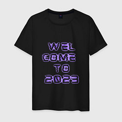 Мужская футболка Welcome to 2023