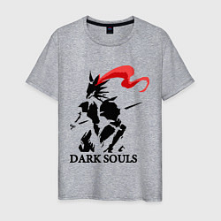 Футболка хлопковая мужская Dark Souls, цвет: меланж