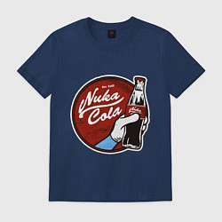Футболка хлопковая мужская Nuka cola sticker, цвет: тёмно-синий