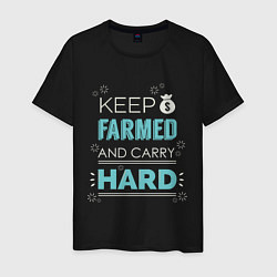 Мужская футболка Keep Farmed & Carry Hard