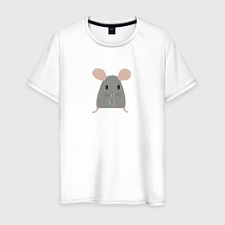Мужская футболка Минималистичная мышь