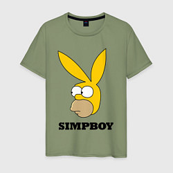 Мужская футболка Simpboy - rabbit Homer