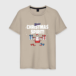 Мужская футболка Lift that Christmas spirit