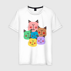Мужская футболка Забавные котики