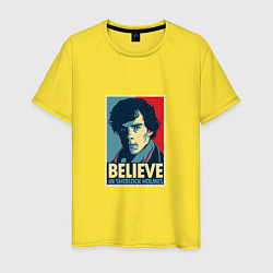 Мужская футболка Believe in Sherlock