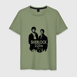 Мужская футболка Sherlock 221B