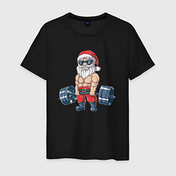 Мужская футболка Санта силач