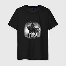 Мужская футболка Воин на коне
