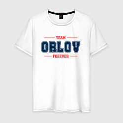 Мужская футболка Team Orlov forever фамилия на латинице