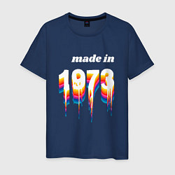 Мужская футболка Made in 1973 liquid art