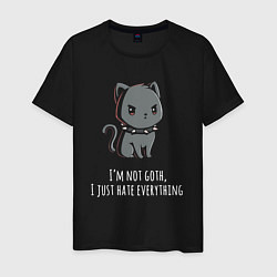 Мужская футболка Котёнок, который ненавидит всё