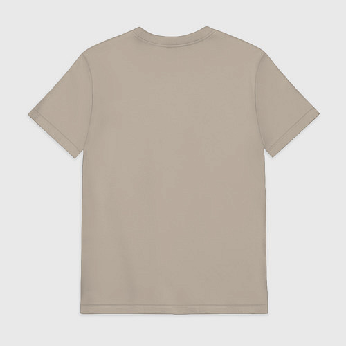 Мужская футболка Новогодние кролики / Миндальный – фото 2