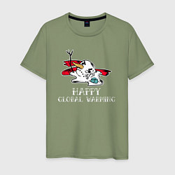 Мужская футболка Счастливого глобального потепления