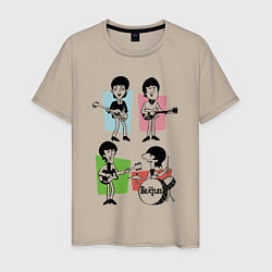 Мужская футболка The Beatles - drawing - sketch