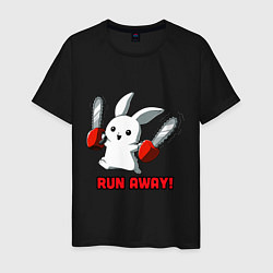 Мужская футболка Rabbit run away