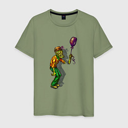 Мужская футболка Зомби и шарик