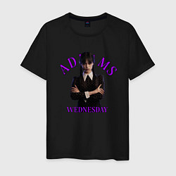 Мужская футболка Wednesday Addams Purple