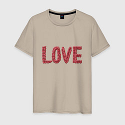 Мужская футболка Любовь из сердец