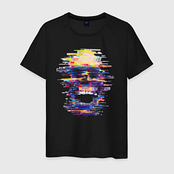 Мужская футболка Art skull - glitch