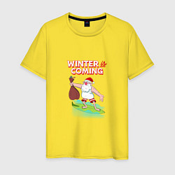 Мужская футболка Winter is coming new year