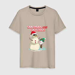 Мужская футболка Sandman and cocktails