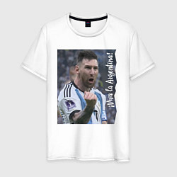 Мужская футболка Viva la Argentina - Lionel Messi - world champion