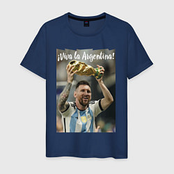 Мужская футболка Lionel Messi - world champion - Argentina