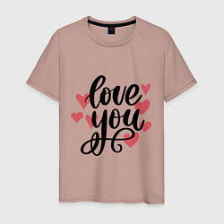 Мужская футболка Love U