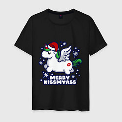 Мужская футболка Unicorn - merry kiss my ass