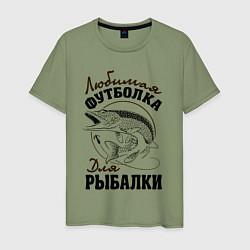 Мужская футболка Футболка для рыбалки