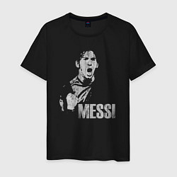 Мужская футболка Leo Messi scream