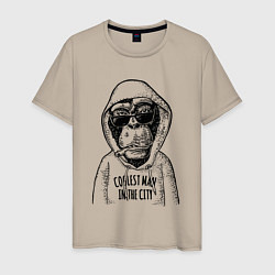 Мужская футболка Monkey hipster