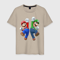 Мужская футболка Марио и Луиджи