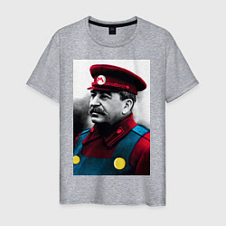 Мужская футболка Иосиф Виссарионович Сталин - memes Mario