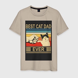 Мужская футболка Лучший кошачий папа на свете
