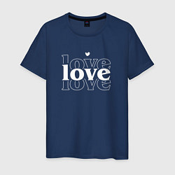 Мужская футболка 3 Love