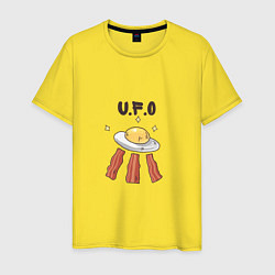 Мужская футболка Неопознанный жареный объект - яичница с беконом